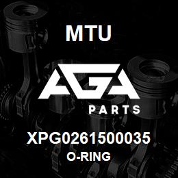 XPG0261500035 MTU O-RING | AGA Parts