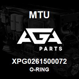 XPG0261500072 MTU O-RING | AGA Parts