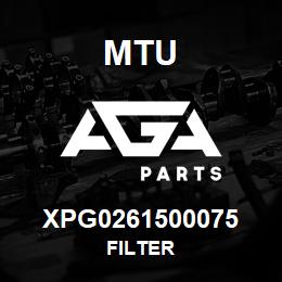 XPG0261500075 MTU FILTER | AGA Parts