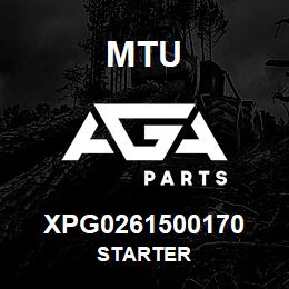 XPG0261500170 MTU STARTER | AGA Parts