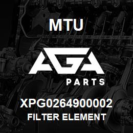 XPG0264900002 MTU FILTER ELEMENT | AGA Parts