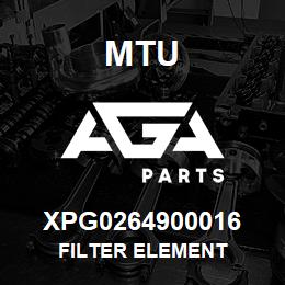 XPG0264900016 MTU FILTER ELEMENT | AGA Parts