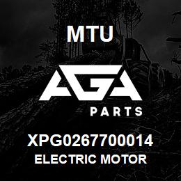 XPG0267700014 MTU ELECTRIC MOTOR | AGA Parts