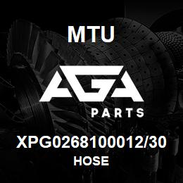 XPG0268100012/30 MTU HOSE | AGA Parts