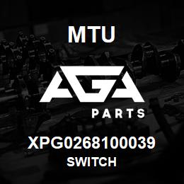 XPG0268100039 MTU SWITCH | AGA Parts