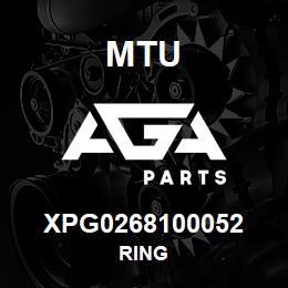 XPG0268100052 MTU RING | AGA Parts