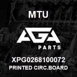 XPG0268100072 MTU PRINTED CIRC.BOARD | AGA Parts