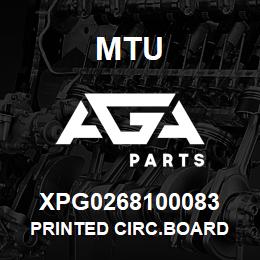 XPG0268100083 MTU PRINTED CIRC.BOARD | AGA Parts