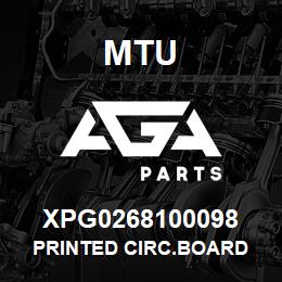 XPG0268100098 MTU PRINTED CIRC.BOARD | AGA Parts