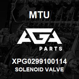 XPG0299100114 MTU SOLENOID VALVE | AGA Parts