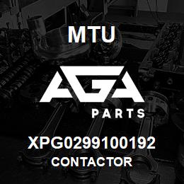 XPG0299100192 MTU CONTACTOR | AGA Parts