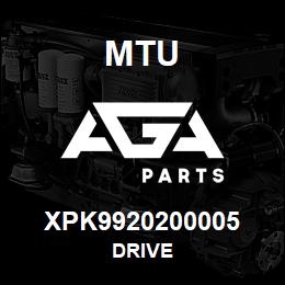 XPK9920200005 MTU DRIVE | AGA Parts