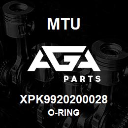 XPK9920200028 MTU O-RING | AGA Parts