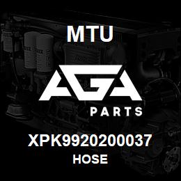 XPK9920200037 MTU HOSE | AGA Parts