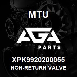 XPK9920200055 MTU NON-RETURN VALVE | AGA Parts