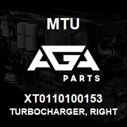 XT0110100153 MTU Turbocharger, Right | AGA Parts