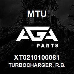 XT0210100081 MTU Turbocharger, R.B. | AGA Parts