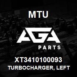 XT3410100093 MTU Turbocharger, Left | AGA Parts