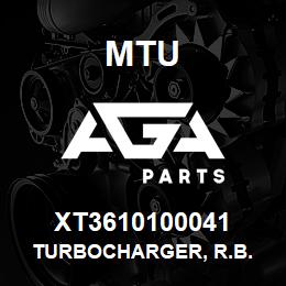 XT3610100041 MTU Turbocharger, R.B. | AGA Parts