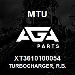 XT3610100054 MTU Turbocharger, R.B. | AGA Parts