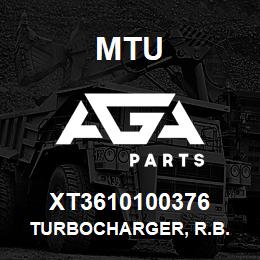 XT3610100376 MTU Turbocharger, R.B. | AGA Parts