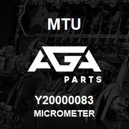 Y20000083 MTU MICROMETER | AGA Parts