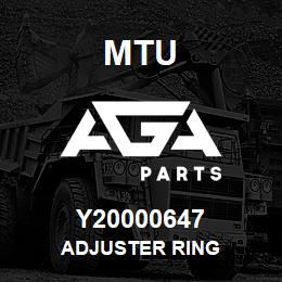 Y20000647 MTU ADJUSTER RING | AGA Parts