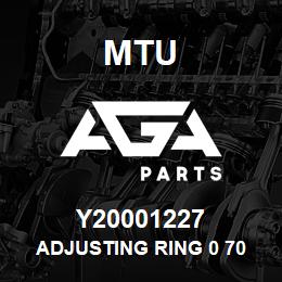 Y20001227 MTU ADJUSTING RING 0 70 MM | AGA Parts