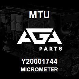 Y20001744 MTU MICROMETER | AGA Parts