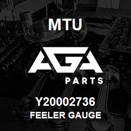 Y20002736 MTU FEELER GAUGE | AGA Parts