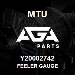 Y20002742 MTU FEELER GAUGE | AGA Parts