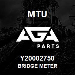 Y20002750 MTU BRIDGE METER | AGA Parts