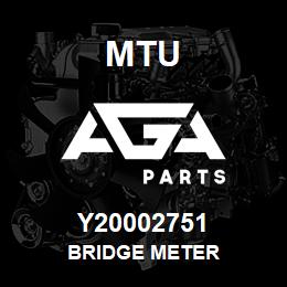 Y20002751 MTU BRIDGE METER | AGA Parts