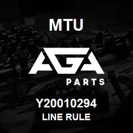 Y20010294 MTU LINE RULE | AGA Parts