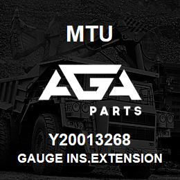 Y20013268 MTU GAUGE INS.EXTENSION | AGA Parts