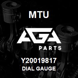 Y20019817 MTU DIAL GAUGE | AGA Parts