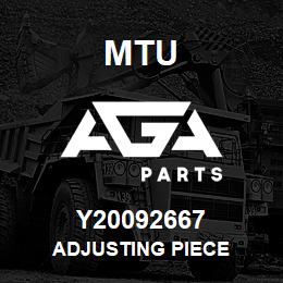 Y20092667 MTU ADJUSTING PIECE | AGA Parts