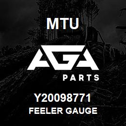 Y20098771 MTU FEELER GAUGE | AGA Parts