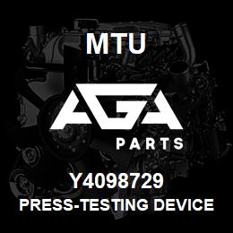 Y4098729 MTU PRESS-TESTING DEVICE | AGA Parts