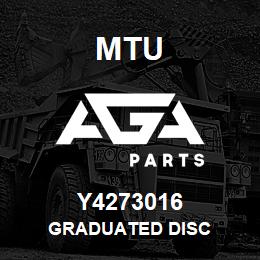 Y4273016 MTU GRADUATED DISC | AGA Parts