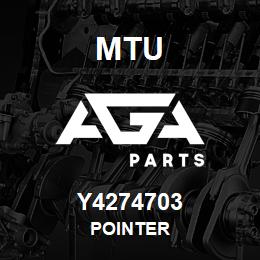 Y4274703 MTU POINTER | AGA Parts