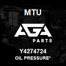 Y4274724 MTU Oil Pressure* | AGA Parts