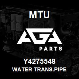 Y4275548 MTU WATER TRANS.PIPE | AGA Parts