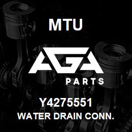 Y4275551 MTU WATER DRAIN CONN. | AGA Parts