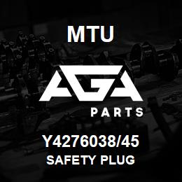 Y4276038/45 MTU SAFETY PLUG | AGA Parts