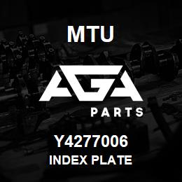 Y4277006 MTU INDEX PLATE | AGA Parts