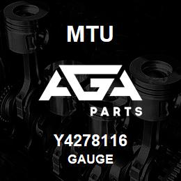 Y4278116 MTU GAUGE | AGA Parts