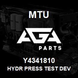 Y4341810 MTU HYDR PRESS TEST DEV | AGA Parts