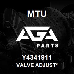 Y4341911 MTU Valve Adjust* | AGA Parts