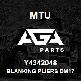 Y4342048 MTU BLANKING PLIERS DM176 | AGA Parts